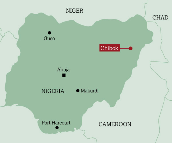 Map of Chibok area