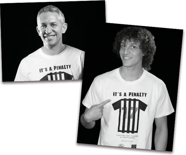 Garry Lineker and David Luiz